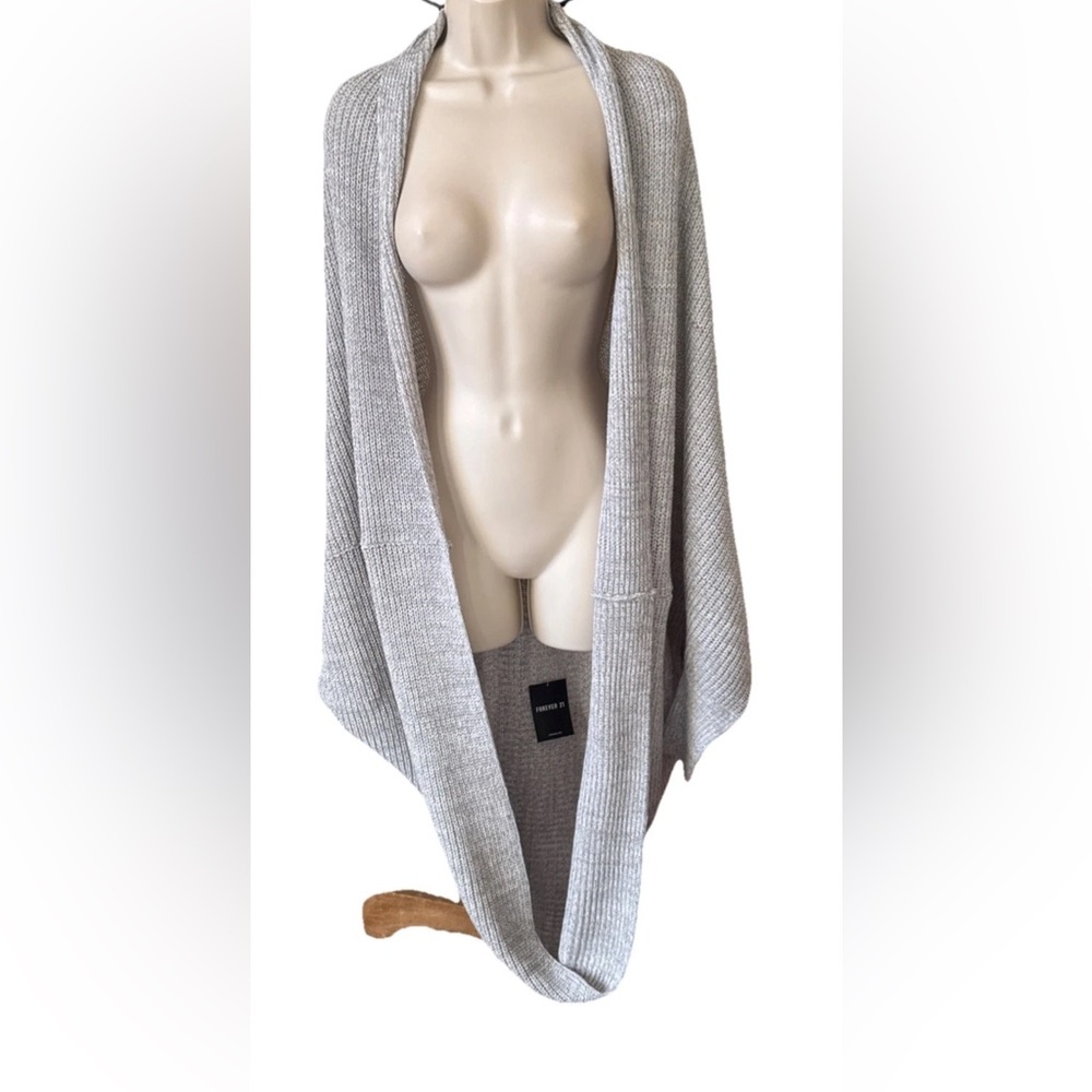 Forever 21 Light Gray Cardigan